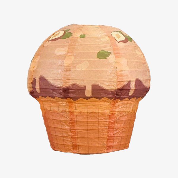 Yachen-3D-Cupcake-Paper-Lanterns-Cute-Party-Decorations-for-Birthday-Baby-Shower-Sweet-Style-Light-Fixture-for-Festival-Events-brown-principal-view