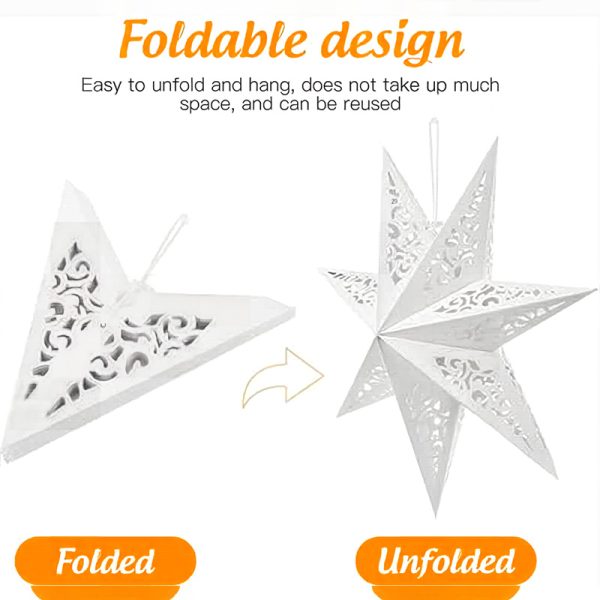 ML251201-Paper-Star-Lantern-with-Fairy-String-Lights-(90LED-18-inches),-Seven-pointed-Lampshades-for-Christmas-Wedding-Party-Decorations-with-Easy-Hang-Strings-folded