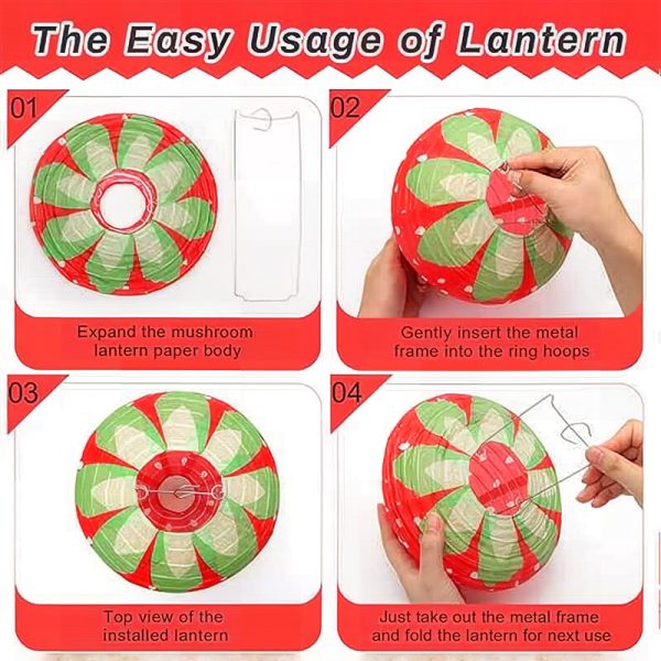 ML251203-4-Pack-Strawberry-Paper-Lanterns-(8-12-inches),-Hanging-Decor-for-Kids'-Birthday-Party-&-Indoor-Holiday-Room-Decor-usage