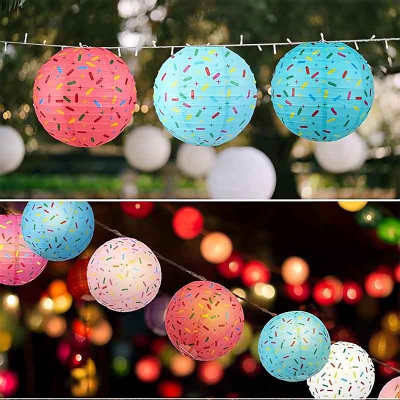 ML251211-Donut-Macaron-Candy-Paper-Lantern-(12-inches),-Hanging-Decor-for-Kids'-Back-to-School-Party-&-Indoor-Celebration-usage-scence3