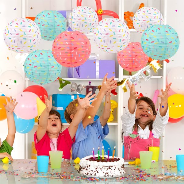 ML251211-Donut-Macaron-Candy-Paper-Lantern-(12-inches),-Hanging-Decor-for-Kids'-Back-to-School-Party-&-Indoor-Celebration-usage-scence4