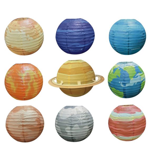 ML251216-9-Pack-Space-Planet-Paper-Lantern-(12-inches),-Hanging-Decor-for-Kids'-Space-Theme-Birthday-Party-&-Indoor-Celebration-Setup-sku