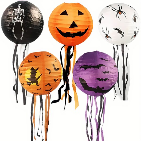 ML251222-Halloween-Glowing-Paper-Lantern-(8-10-12-inches),-Foldable-Decor-for-Bar-Haunted-House-&-Holiday-Party-Indoor-Setup-principal-view