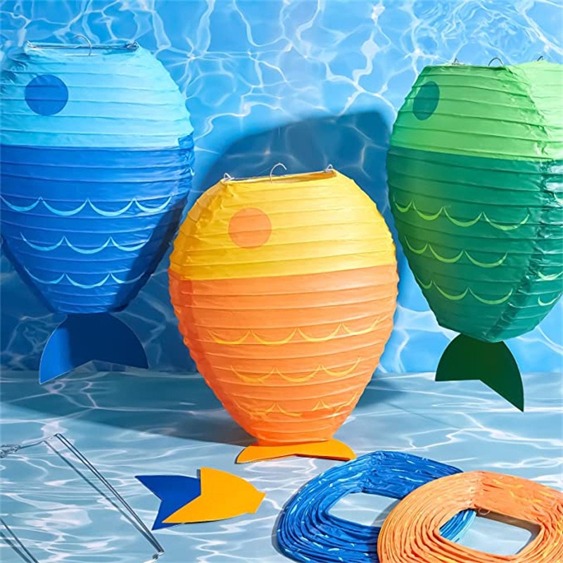 ML251226-3-Pack-Colorful-Fish-Shaped-Paper-Lantern-(8-inches),-Wholesale-Decor-for-Festival-&-Indoor-Party-Setup-side-view2