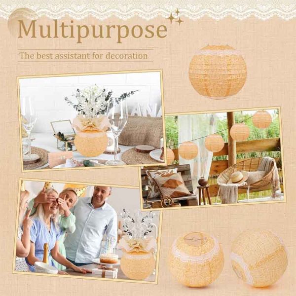 ML251227-12-Pack-Floral-Lace-Paper-Lantern-(8-inches),-Rustic-Wedding-Decor-for-Western-Bridal-Room-&-Indoor-Celebration-Setup-usage-scene
