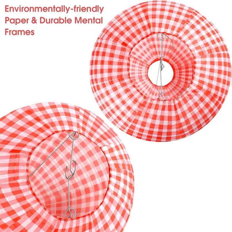 ML251228-6-Pack-Red-Gingham-Paper-Lantern-(12-inches),-Hanging-Decor-for-Picnic,-BBQ-&-Summer-Holiday-Party-Indoor-Setup-material