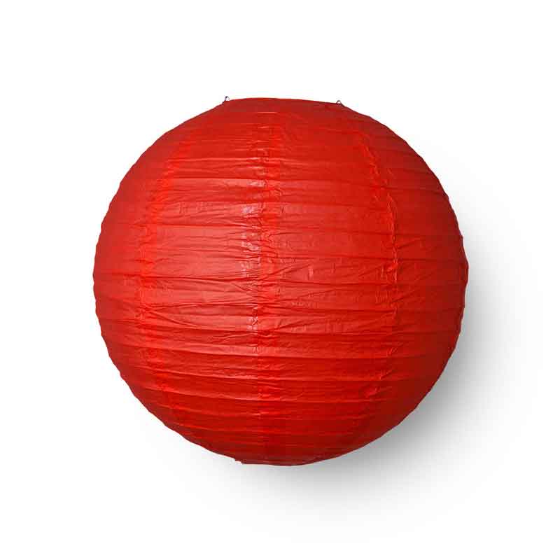 6-Pack Red Gingham Paper Lantern (12 inches), Hanging Decor for Picnic, BBQ & Summer Holiday Party Indoor Setup - Image 6