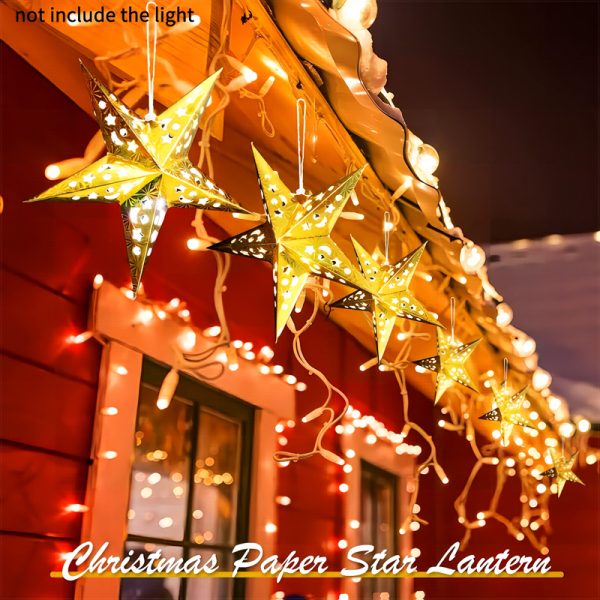 ML251231-12-Pack-3D-Gold-Paper-Star-Lantern-(11.81-inches),-Vintage-Hanging-Decor-for-Christmas,-New-Year,-Wedding-&-Home-Party-Setup-usage-scence