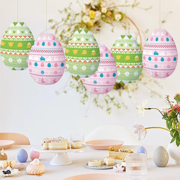 ML251256-6-Pack-Easter-Egg-Paper-Lanterns-DIY-Kit-(12-Inch,-Cute-Themed-Design),-Festive-Hanging-Decor-for-Indoor-Outdoor-Easter-Party,-Classroom-&-Holiday-Event-Setup-usage-scene2