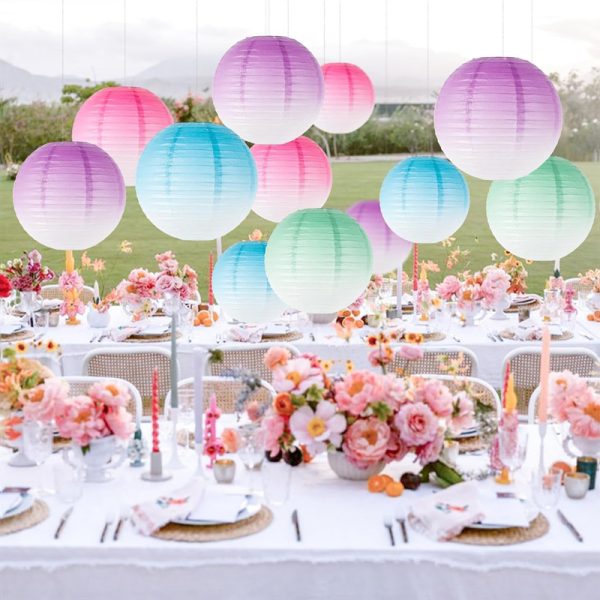 ML251259-8-Pack-Round-Gradient-Paper-Lanterns-DIY-Kit-(10-Inch,-Pastel-Color-Design),-Festive-Hanging-Decor-for-Indoor-Outdoor-Baby-Shower,-Birthday-&-Wedding-Event-Setup-usage-scene