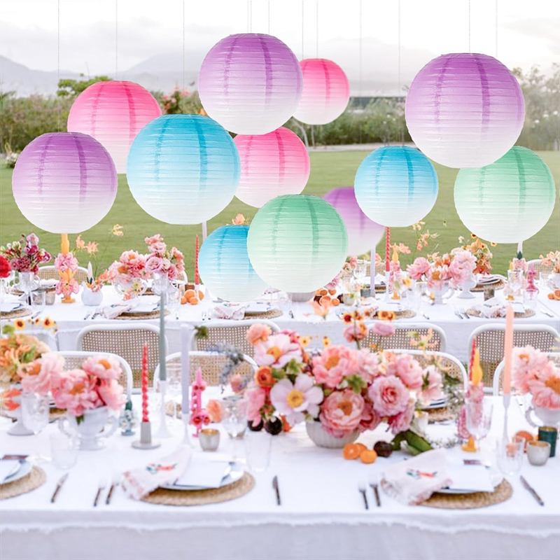 ML251259-8-Pack-Round-Gradient-Paper-Lanterns-DIY-Kit-(10-Inch,-Pastel-Color-Design),-Festive-Hanging-Decor-for-Indoor-Outdoor-Baby-Shower,-Birthday-&-Wedding-Event-Setup-usage-scene