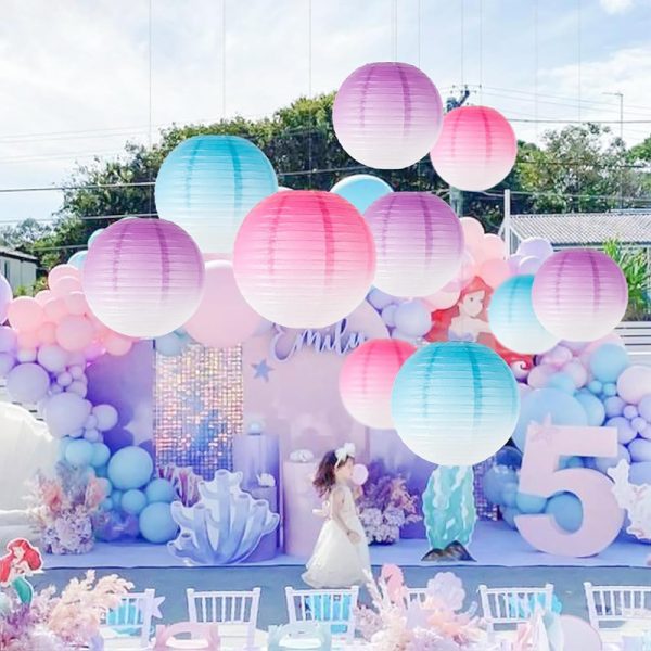ML251259-8-Pack-Round-Gradient-Paper-Lanterns-DIY-Kit-(10-Inch,-Pastel-Color-Design),-Festive-Hanging-Decor-for-Indoor-Outdoor-Baby-Shower,-Birthday-&-Wedding-Event-Setup-usage-scene4